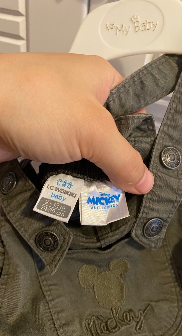 Erkek Çocuk Bol Kesim Keten Askılı Tulum - Görsel 2