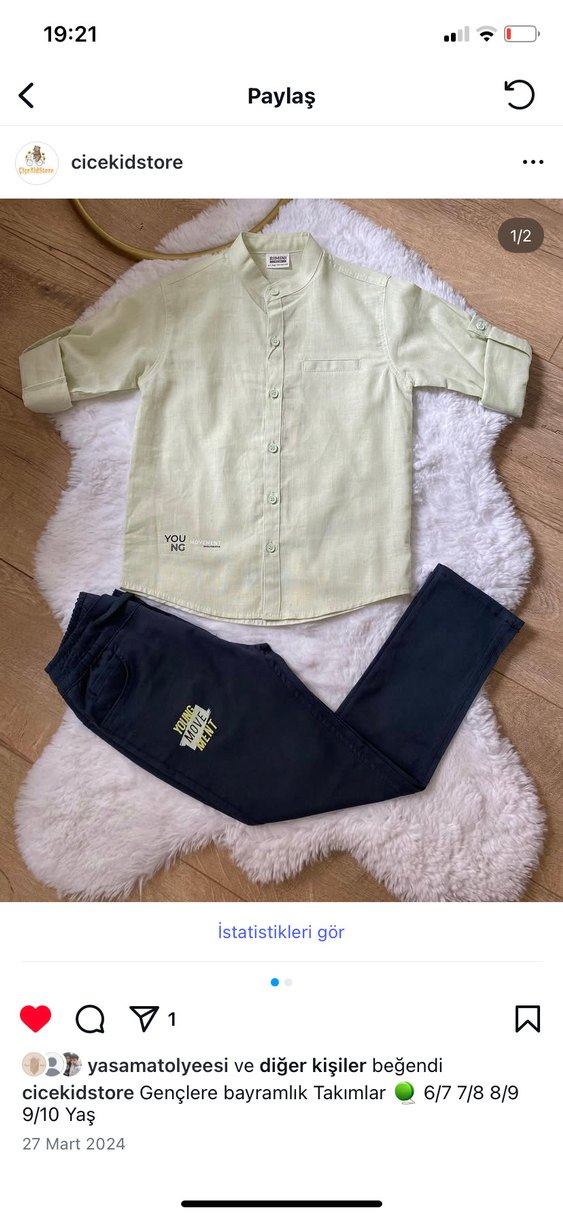 Pamuklu Erkek  Sokak Stili Takım - Görsel 2