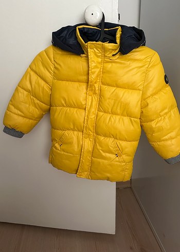 Mayoral, Sarı fermuarlı, çıtçıtlı içi polar Erkek Çocuk Mont - Görsel 4