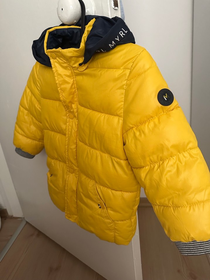 Mayoral, Sarı fermuarlı, çıtçıtlı içi polar Erkek Çocuk Mont - Görsel 3