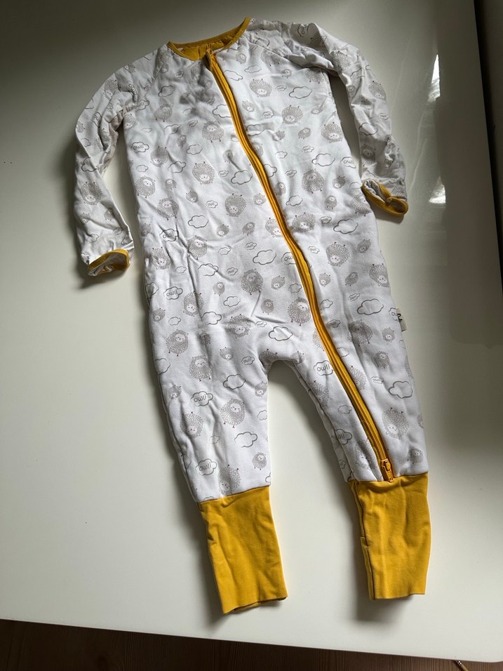 Uzun Kollu Fermuarlı Bebek Tulum - Görsel 2