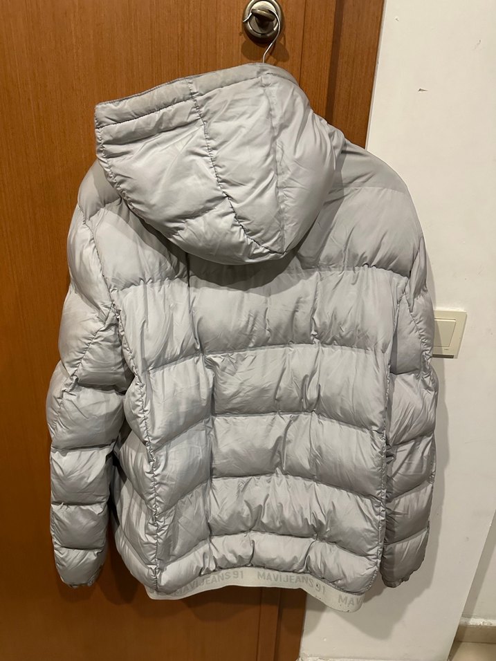 Mavi jeans Gri Fermuarlı Erkek Kışlık Mont - Görsel 2