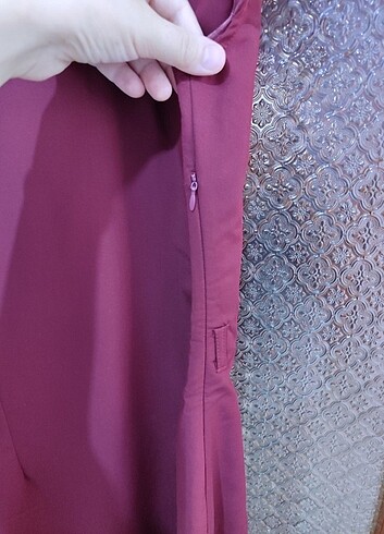 38 Beden bordo Renk Günlük bordo elbise