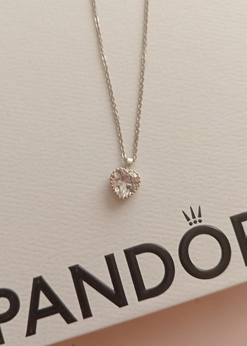 Pandora Gümüş Renkli Zincir Detaylı Kolye