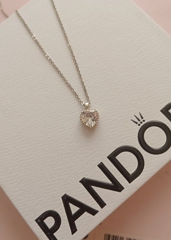 Pandora Pandora Gümüş Renkli Zincir Detaylı Kolye