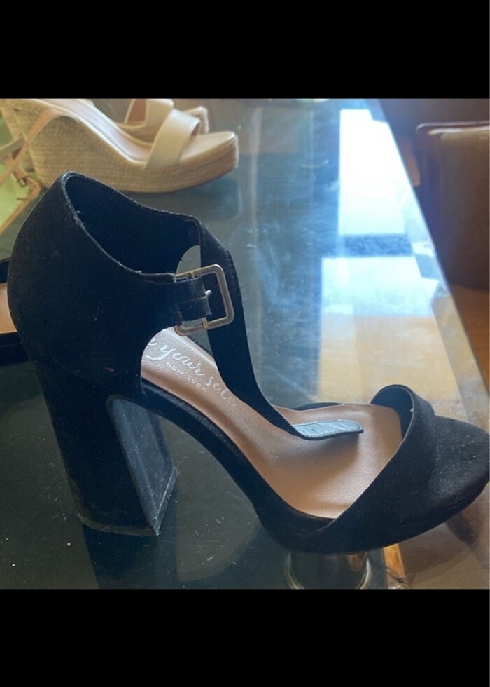 39 numara Süet topuklu yurtdışı kalitesi - Görsel 2