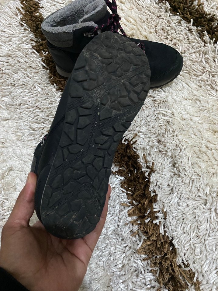 Mor Kürklü Kadın Dolgu Topuk Bot - Görsel 5