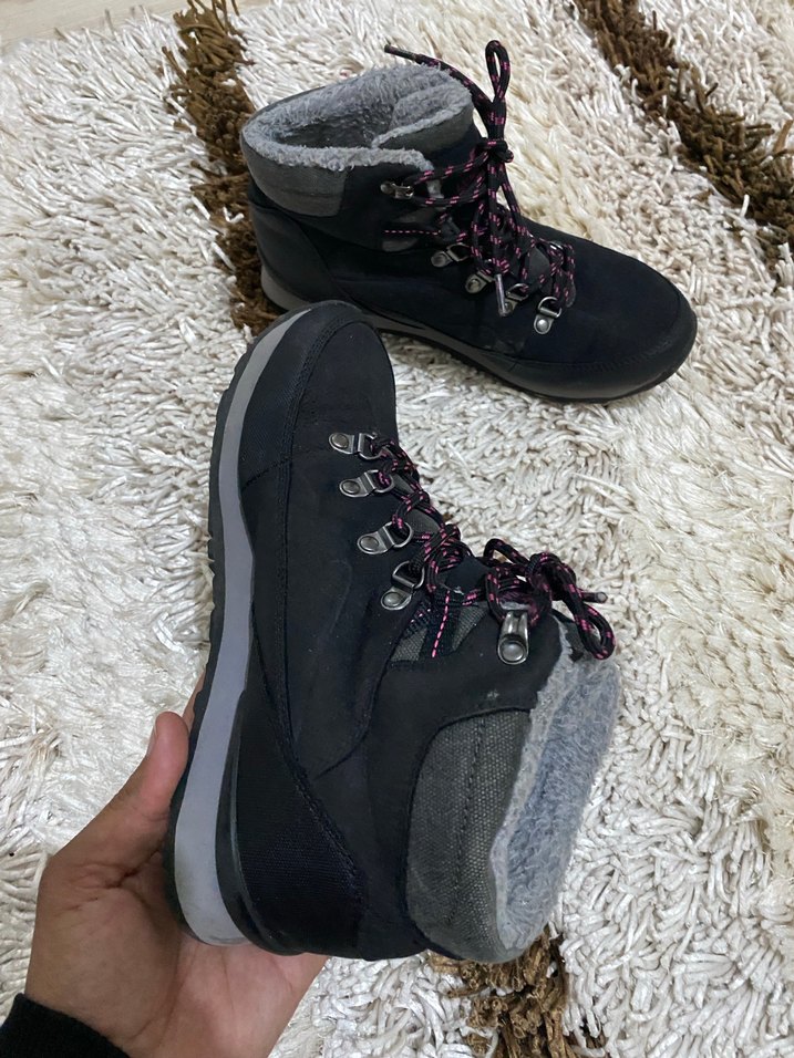 Mor Kürklü Kadın Dolgu Topuk Bot - Görsel 2