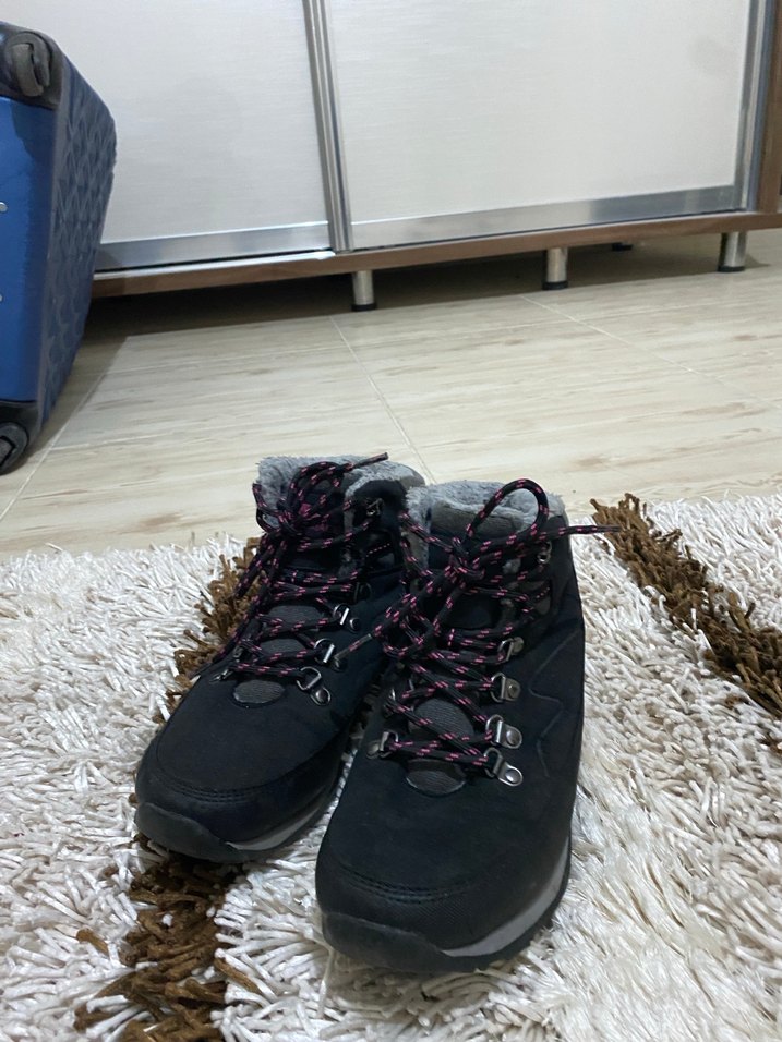 Mor Kürklü Kadın Dolgu Topuk Bot - Görsel 3