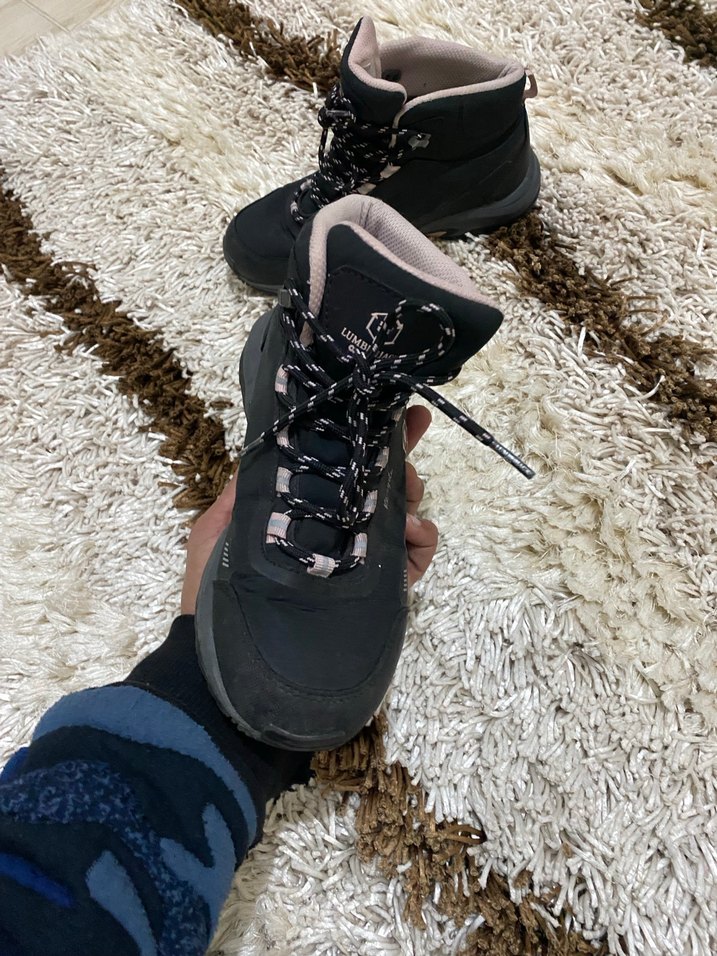 Siyah Yılan Desenli Kürklü  Outdoor Bot - Görsel 3