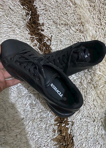 Siyah Minimalist Kadın Sneakers - Görsel 2