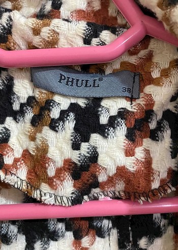 Düğmeli Uzun Kadın Kaban Kahverengi - Görsel 3