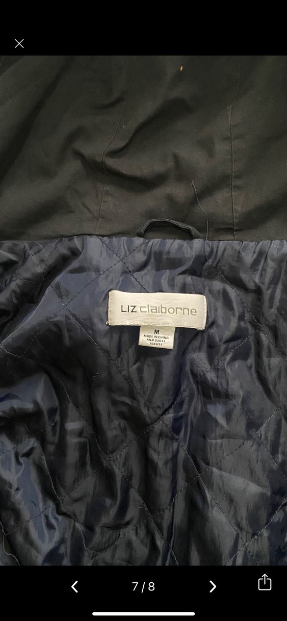 Uzun lacivert  Kadın Kürklü Kaban - Görsel 3