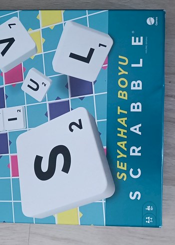 Seyahat Boyu Renkli Scrabble Oyunu