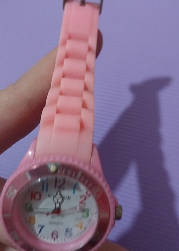 Diğer Renkli Kemerli Pembe çocuk Kol Saati