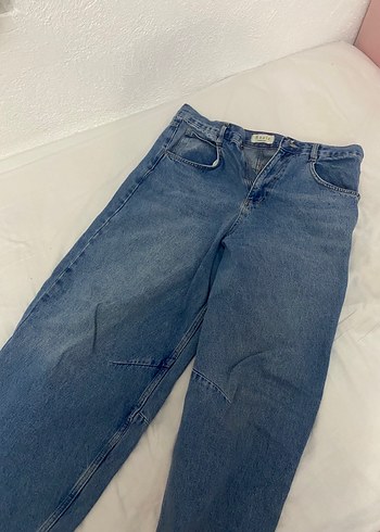 42 Beden mavi Renk Baggy jean