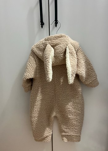 Kahverengi Peluş unisex Bebek Tulumu - Görsel 2