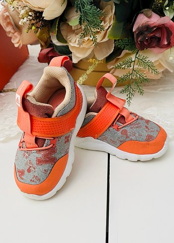 Turuncu Bağcıksız unisex bebek Spor Ayakkabı - Görsel 3