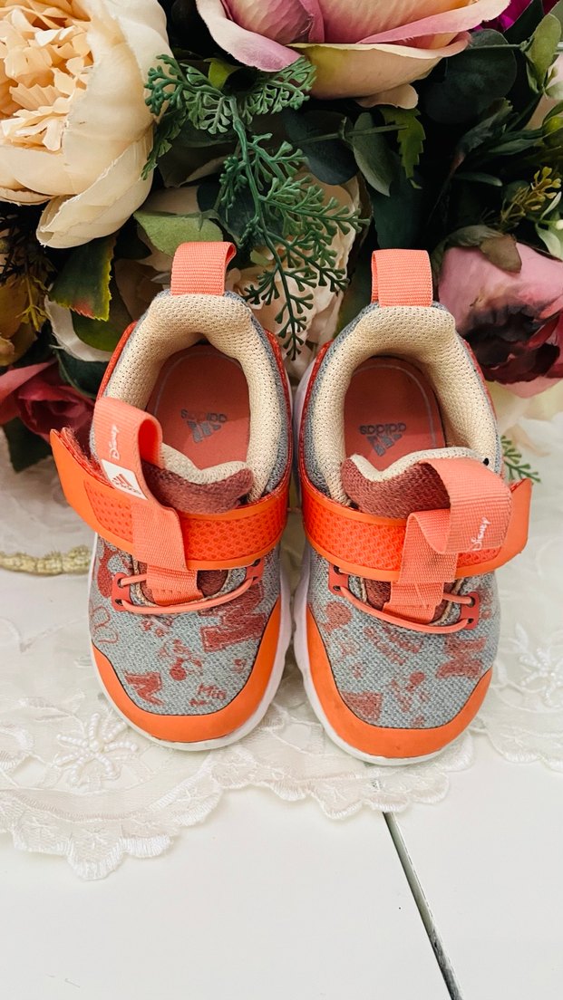 Turuncu Bağcıksız unisex bebek Spor Ayakkabı - Görsel 4