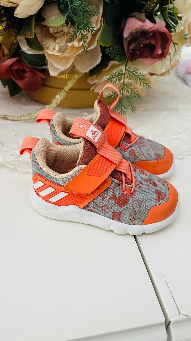 Turuncu Bağcıksız unisex bebek Spor Ayakkabı - Görsel 2