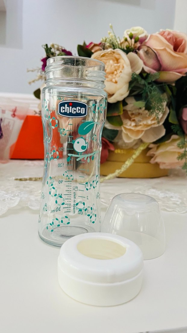 Chicco Renkli Bebek cam Biberonu Beyaz - Görsel 3