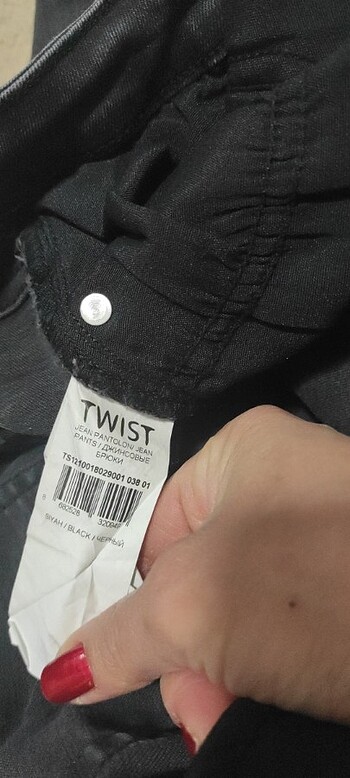 38 Beden Twist kot pantolon 