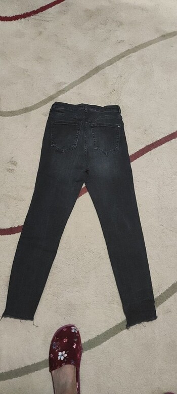 38 Beden siyah Renk Twist kot pantolon 