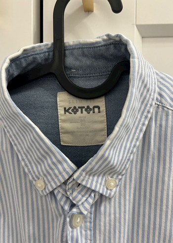 Koton Çizgili Pamuklu Erkek Gömlek - Görsel 2
