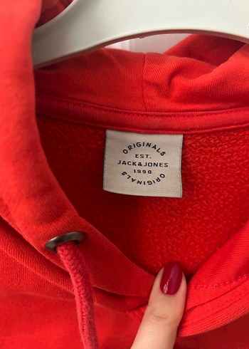 Jack & Jones Kırmızı Kapüşonlu Sweatshirt - Görsel 2