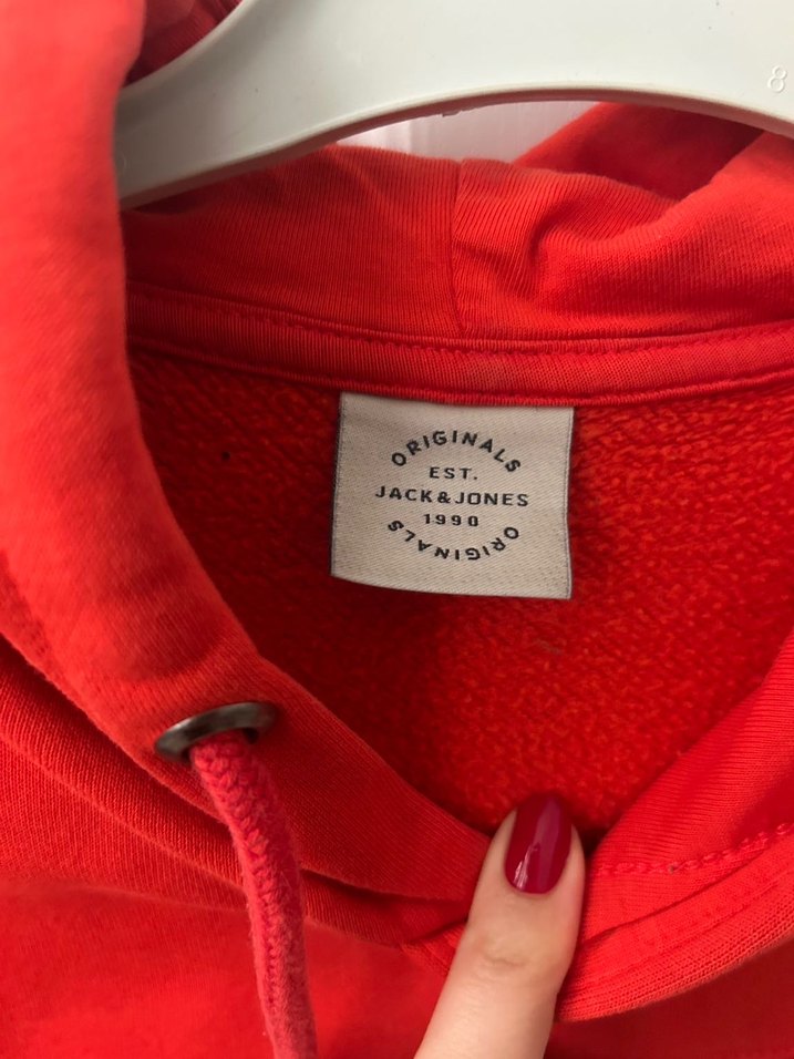 Jack & Jones Kırmızı Kapüşonlu Sweatshirt - Görsel 2
