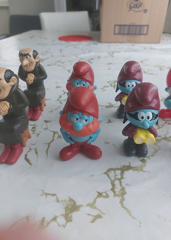 Burger king koleksiyondan Şirinler Figürleri Seti - Görsel 6