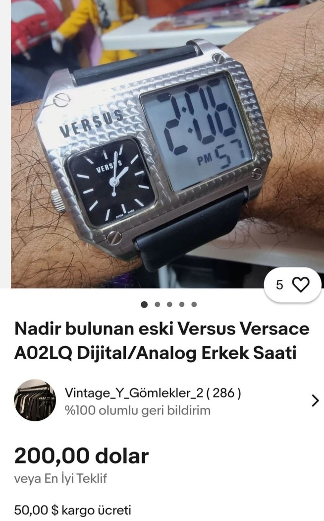 Versus Çift Ekranlı Erkek Saat - Görsel 4