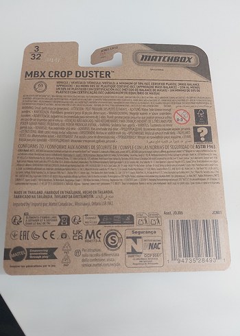 Matchbox Sky Busters Renkli Oyuncak Uçak Seti - Görsel 6