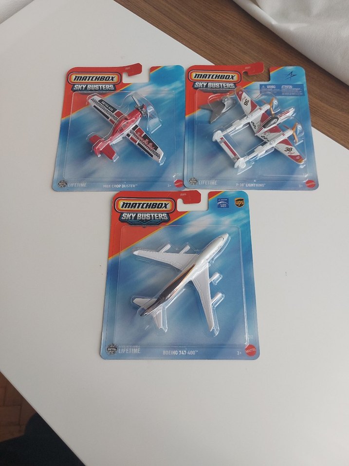 Matchbox Sky Busters Renkli Oyuncak Uçak Seti - Görsel 2