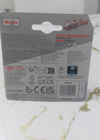 Maisto Pembe Volkswagen New Beetle Cabrio Oyuncak Araba - Görsel 3