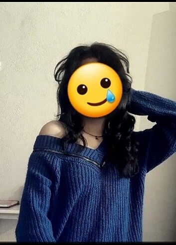 Omuz dekolteli yün kazak