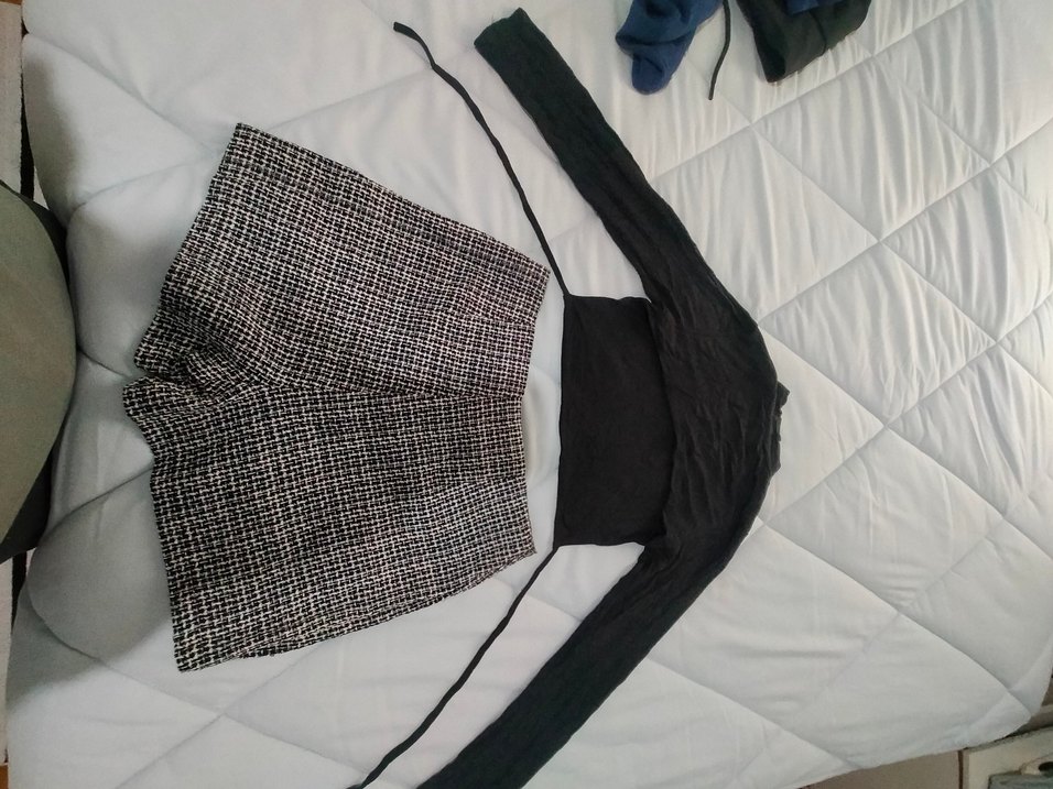 Siyah bluz triko etek - Görsel 3