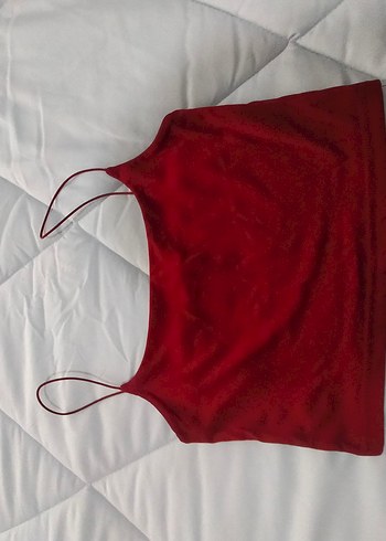 Siyah V Yaka Örgü Crop Top - Görsel 3