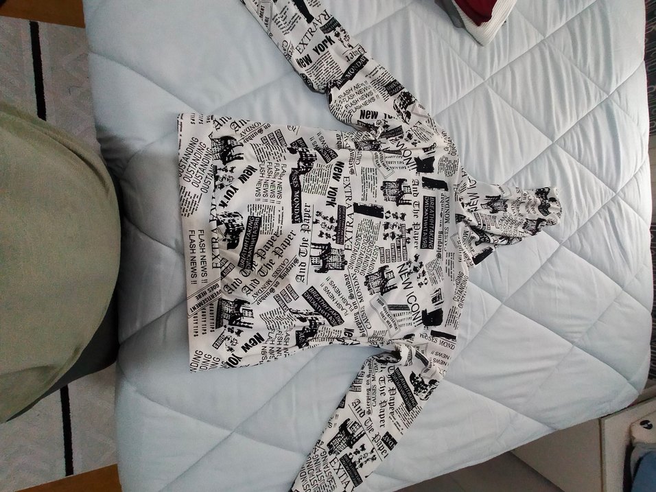 Baskılı Kapüşonlu Street Wear Kadın Ceket - Görsel 2