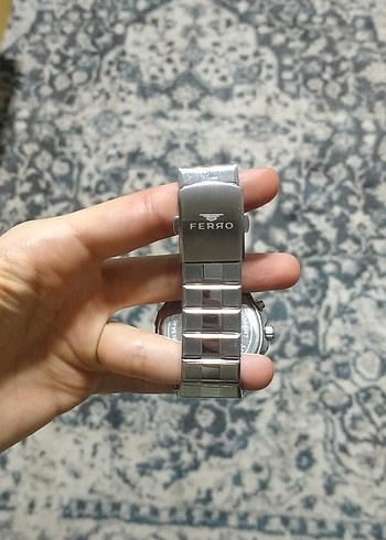 Gri Kordonlu Mavi Kadranlı Erkek Saat - Görsel 2