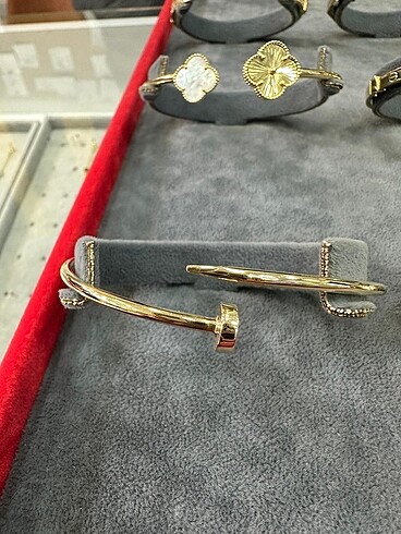  Beden altın Renk 14k çivi bileklik