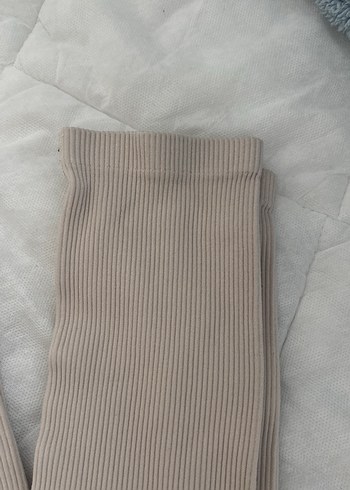 Bej Pilili Kadın Tayt - Görsel 3