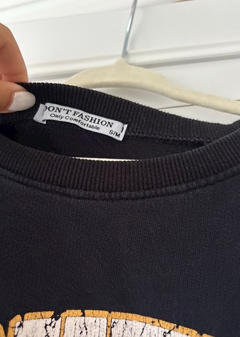 Berkeley Baskılı Siyah Oversize Sweatshirt - Görsel 3