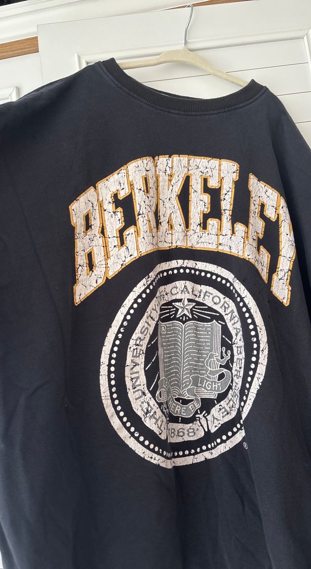 Berkeley Baskılı Siyah Oversize Sweatshirt - Görsel 2