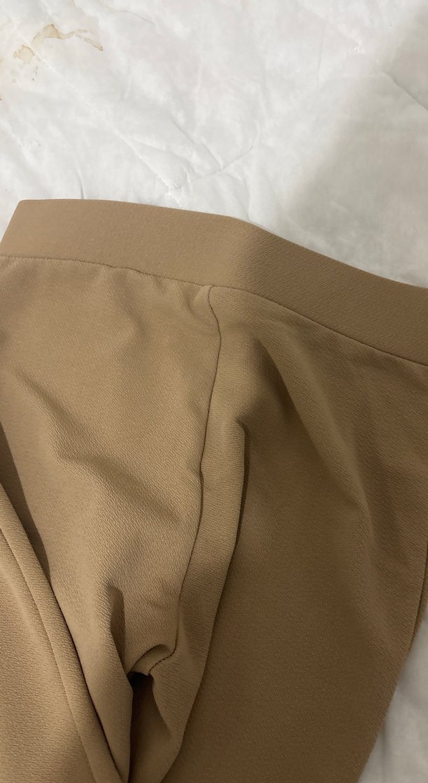 Bej Düğmeli Kumaş Pantolon - Görsel 3