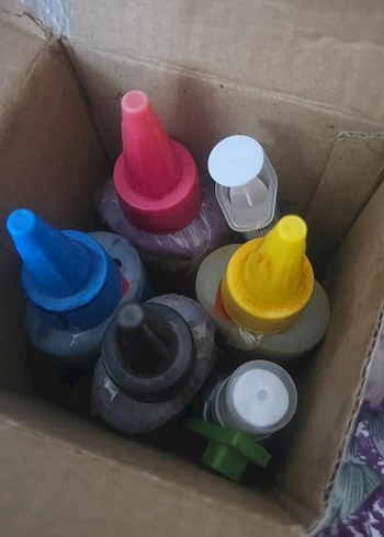 Renkli Mürekkep Dolum Şişeleri - Görsel 2