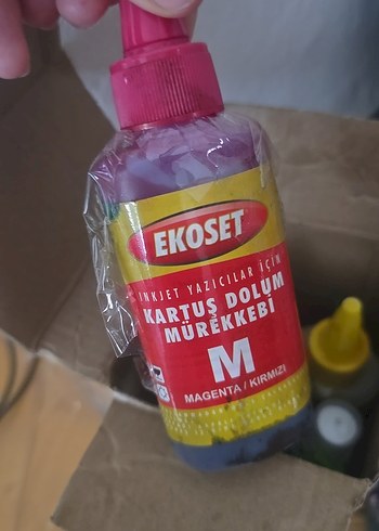 Renkli Mürekkep Dolum Şişeleri - Görsel 3