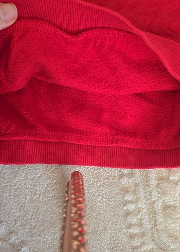 Kız Çocuk Kırmızı Fırfırlı Sweatshirt - Görsel 4