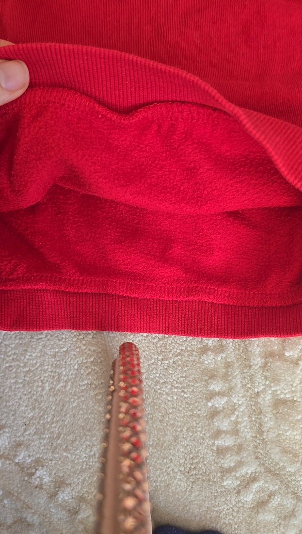 Kız Çocuk Kırmızı Fırfırlı Sweatshirt - Görsel 4