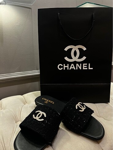 CHANEL TERLİK SİYAH TUVİD